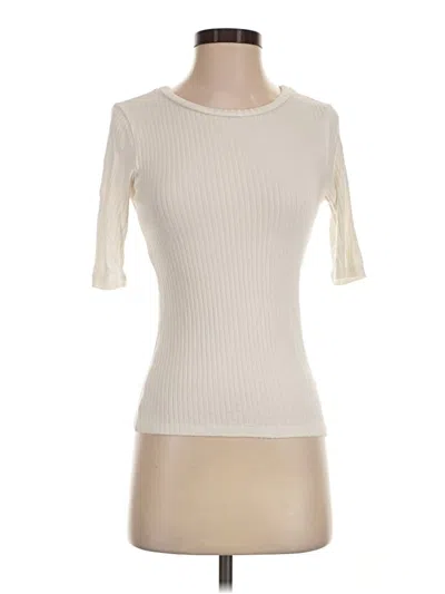 Pre-owned Reformation Jeans Short Sleeve Turtleneck In Ivory