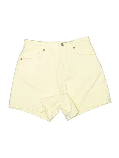 Pre-owned Reformation Jeans Shorts In Yellow