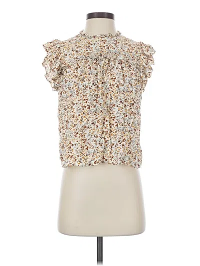 Pre-owned Reformation Jeans Sleeveless Blouse In Ivory