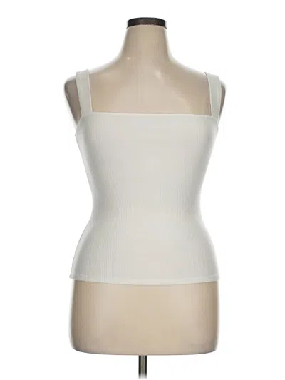 Pre-owned Reformation Jeans Sleeveless T-shirt In Ivory