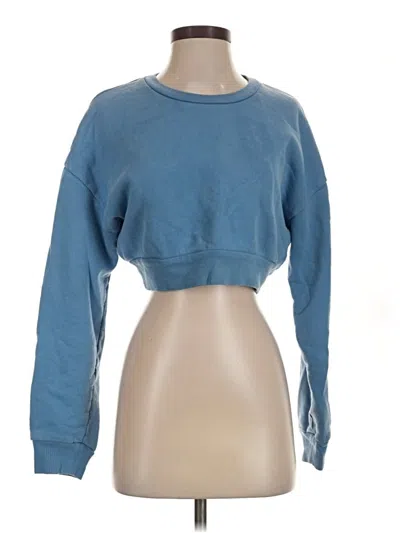 Pre-owned Reformation Jeans Sweatshirt In Blue