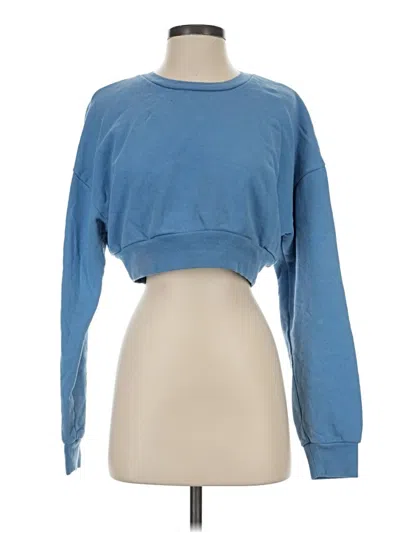 Pre-owned Reformation Jeans Sweatshirt In Blue