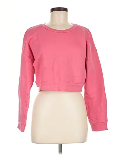 Pre-owned Reformation Jeans Sweatshirt In Pink