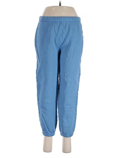 Pre-owned Reformation Jeans Track Pants In Blue