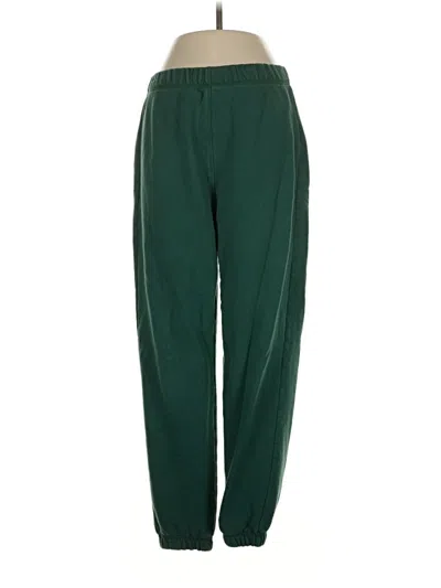 Pre-owned Reformation Jeans Track Pants In Green