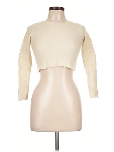 Pre-owned Reformation Jeans Turtleneck Sweater In Ivory