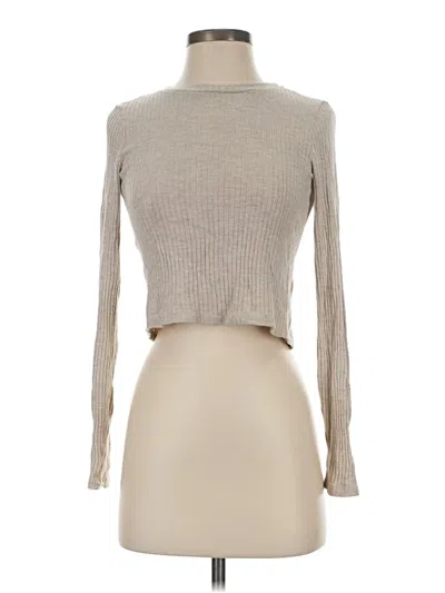 Pre-owned Reformation Jeans Turtleneck Sweater In Tan