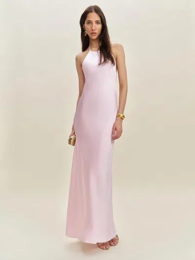 Reformation Jeany Silk Dress In Cherry Blossom