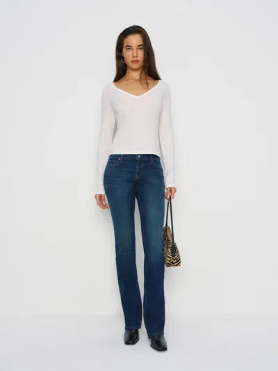 Reformation Jenna Long Sleeve Tee In White