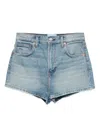 Reformation Jensen Denim Shorts In Blue