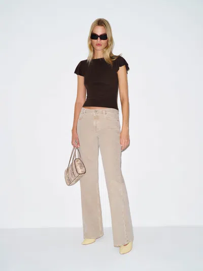Reformation Jensen Knit Top Brown Xs In Neutral
