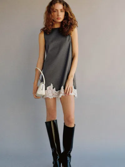 Reformation Jessalyn Dress In Gray