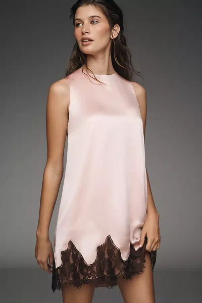 Reformation Jessalyn Sleeveless Silk Mini Dress In Pink