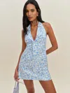 Reformation Jessella Dress Blue Daisy