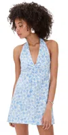Reformation Jessella Dress Blue Daisy In Blue