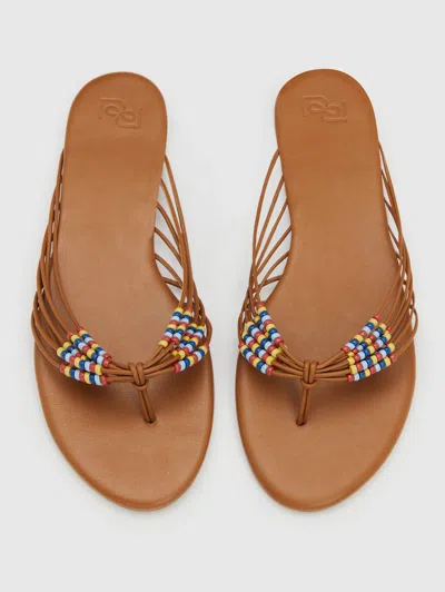 Reformation Jessica Flat Thong Brown 9.5