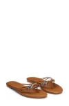 Reformation Jessica Flat Thong Sandal In Multi