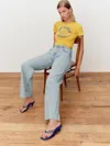 Reformation Jessica Heeled Thong Blue 9.5
