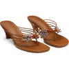 Reformation Jessica Flat Thong Sandal In Brown
