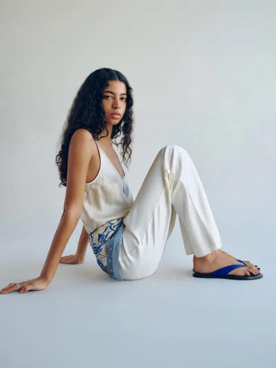 Reformation Jessie Thong Sandal Blue 8