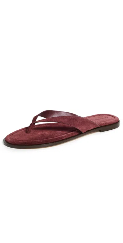 Reformation Jessie Thong Sandals Ruby Suede