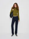 Reformation Jett Cashmere Turtleneck In Green