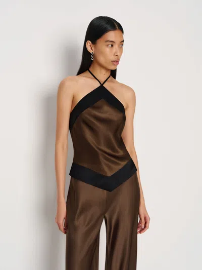 Reformation Jillian Silk Top In Multi