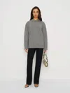 Reformation Jo Regenerative Wool Oversized Crew In Gray