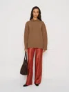Reformation Jo Regenerative Wool Oversized Crew In Multi