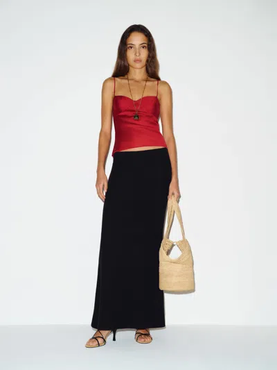 Reformation Jupe En Maille Jodie Noir L In Black