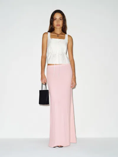 Reformation Jodie Knit Skirt Pink Xs