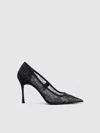 Reformation Joelle Heeled Pump In Black