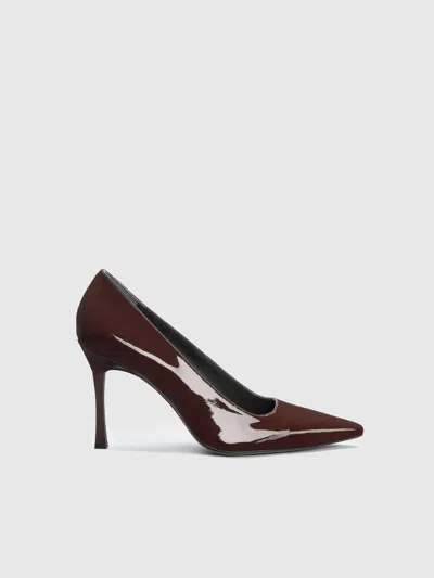 Reformation Joelle Heeled Pump In Brown