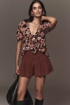 Reformation Joelle Top In Brown