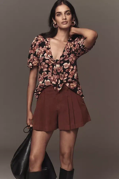 Reformation Joelle Top In Brown