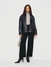 Reformation Joni Cropped Pant In Animal Print