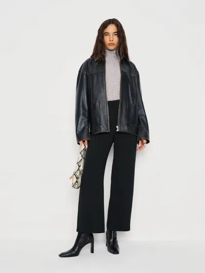 Reformation Joni Cropped Pant In Animal Print