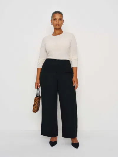Reformation Joni Cropped Pant Es In Black