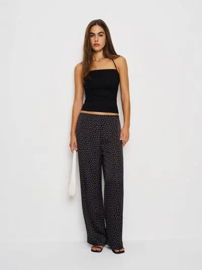 Reformation Joni Knit Top In Black