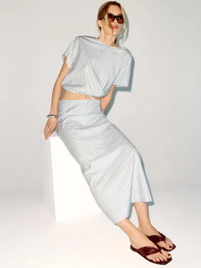 Reformation Jordan Two Piece Blue 12