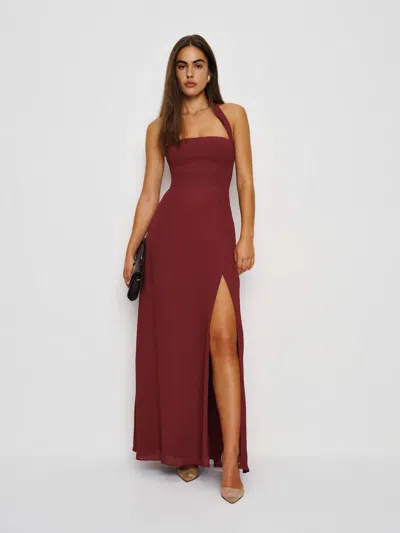 Reformation Jovelle Dress In Burgundy