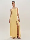 Reformation Robe Jovelle In Jaune
