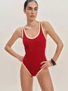Reformation Maillot De Bain Joy In Rouge