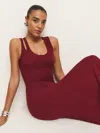 Reformation Jules Knit Dress In Chianti