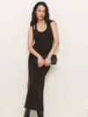 Reformation Jules Knit Dress In Mole