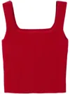 Reformation Julia Knit Top In Red