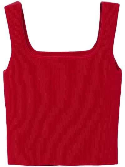 Reformation Julia Knit Top In Red