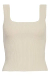 Reformation Off-white Julia Tank Top In Coyote
