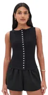Reformation Julie Knit Tank In Black