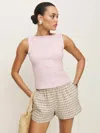 Reformation Julie Knit Top In Cherry Blossom